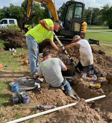installation of septic system