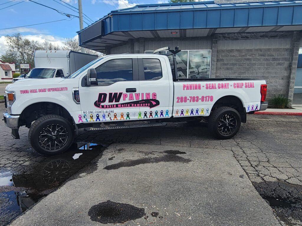 DW Paving "No One Fights Alone" Truck