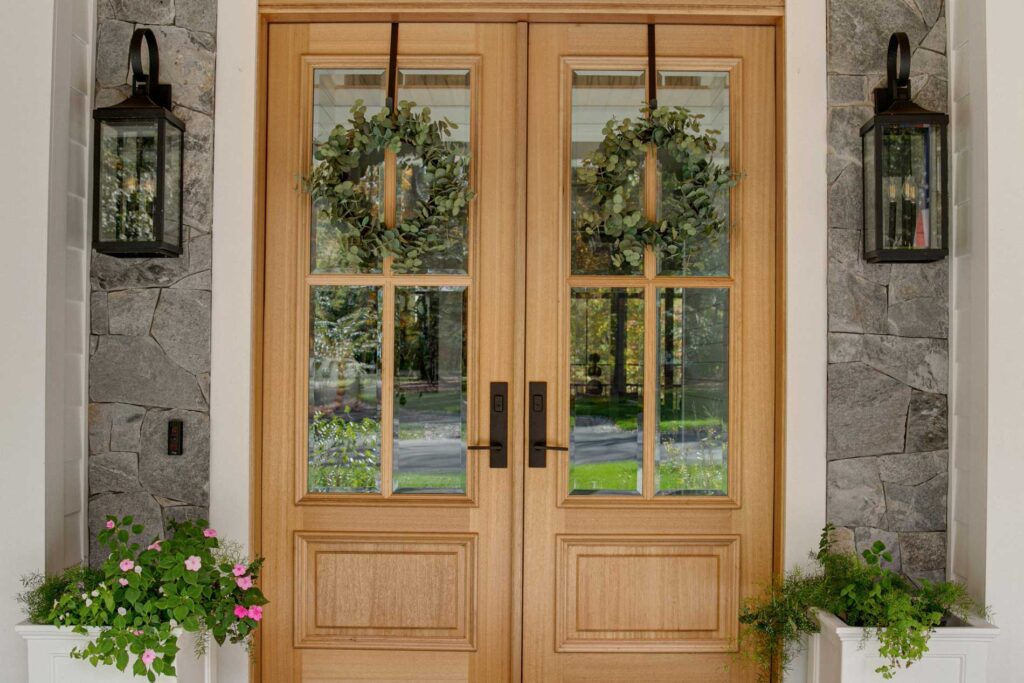 Doors and windows with vinyl siding installation