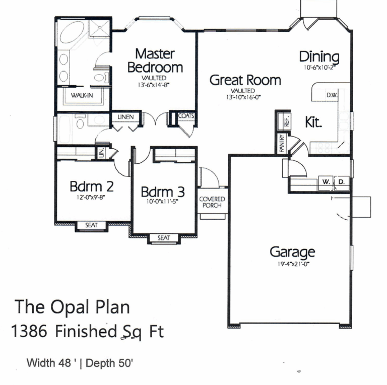 the Opal Floorplan without photo