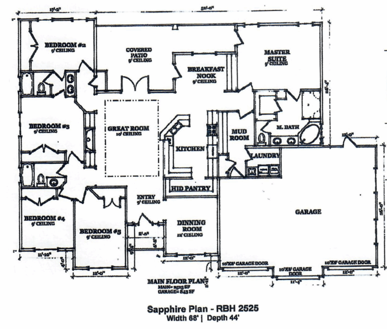 The Sapphire floor plan