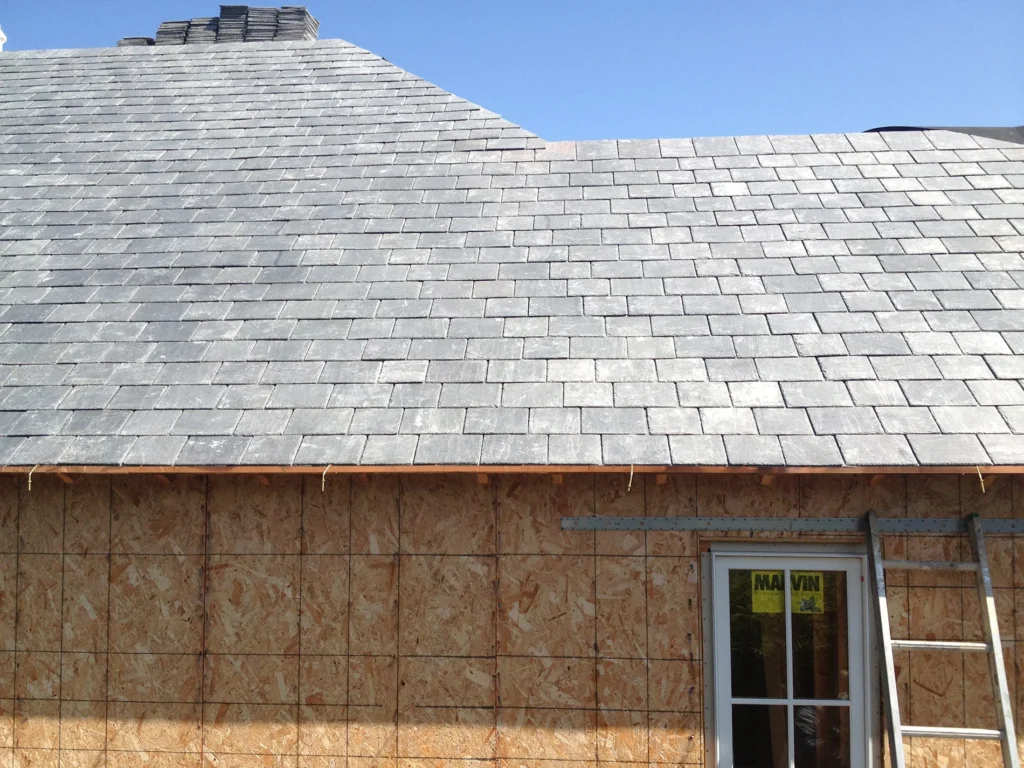 Slate tile roof