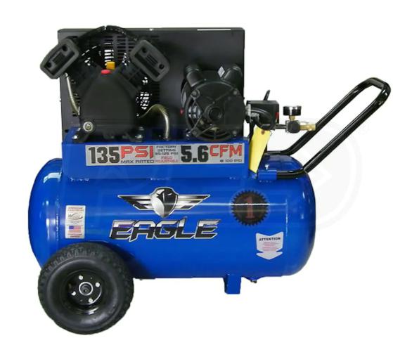 3-HP 20-Gallon (Belt Drive) Cast-Iron Air Compressor Part # P3120H