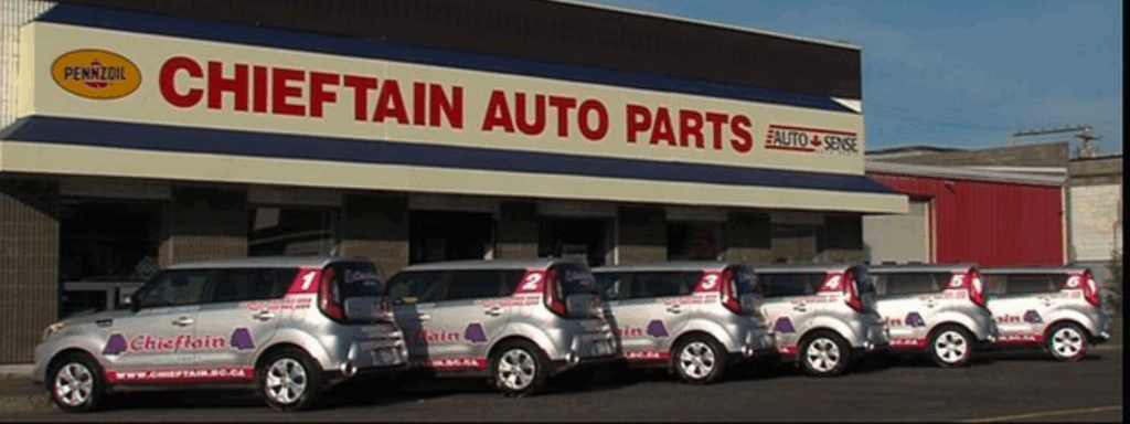 Chieftain Auto Parts exterior and delivery vehicles