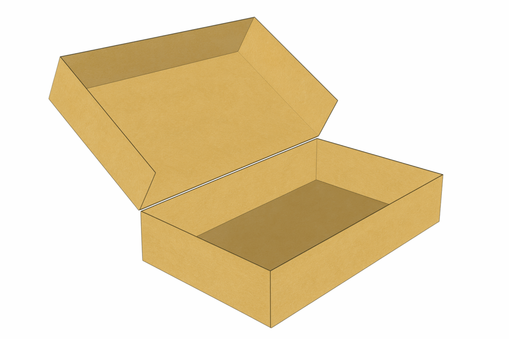 custom empty cardboard box