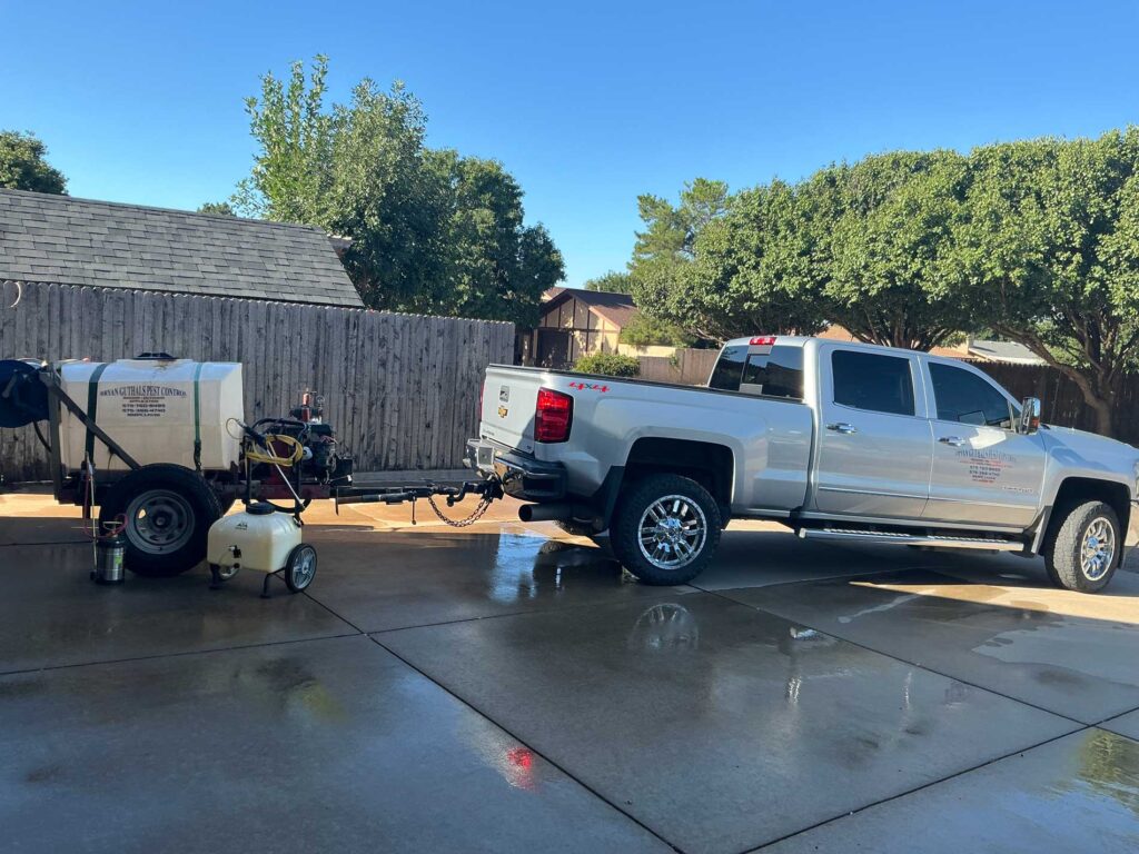 Photo of Bryan Guthals Pest Control LLC company truck & trailer