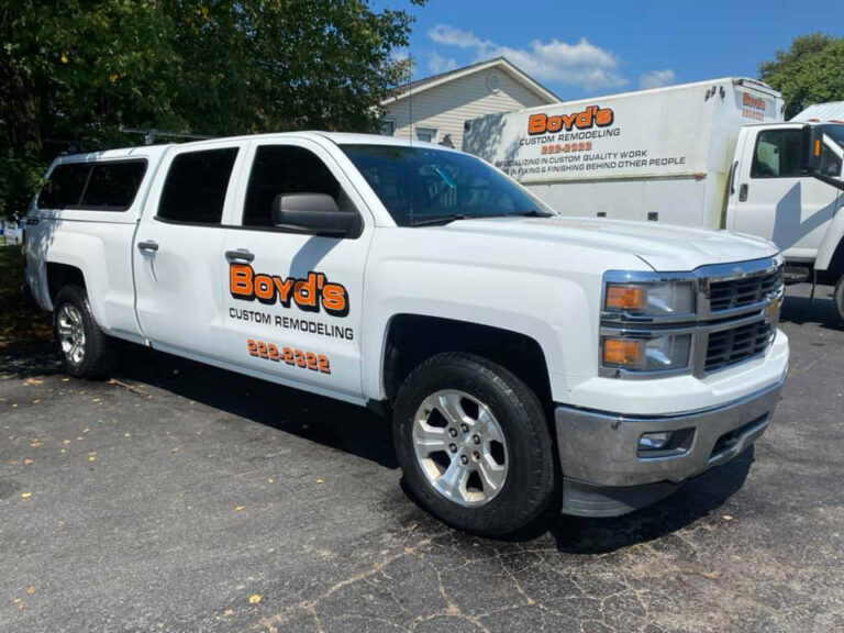 Boyd's Custom Remodeling trucks.