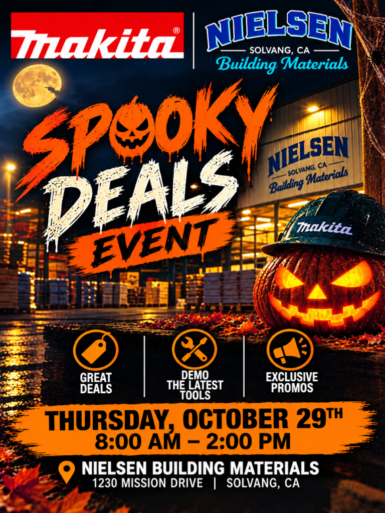 Makita Spooky Deals Event, Thursday October 29th, from 8am to 2pm