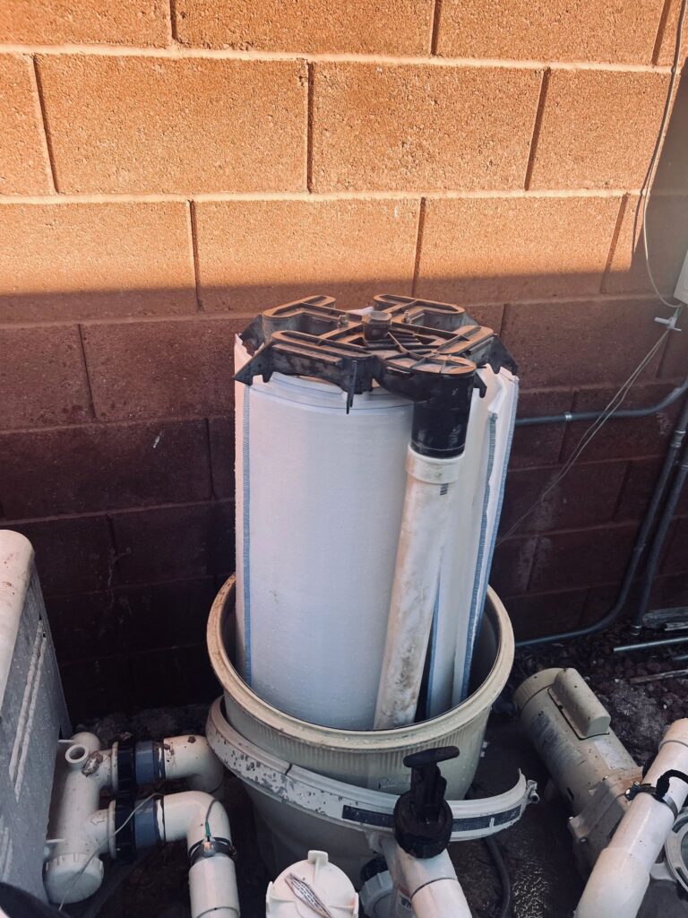 clean, swimming pool filter