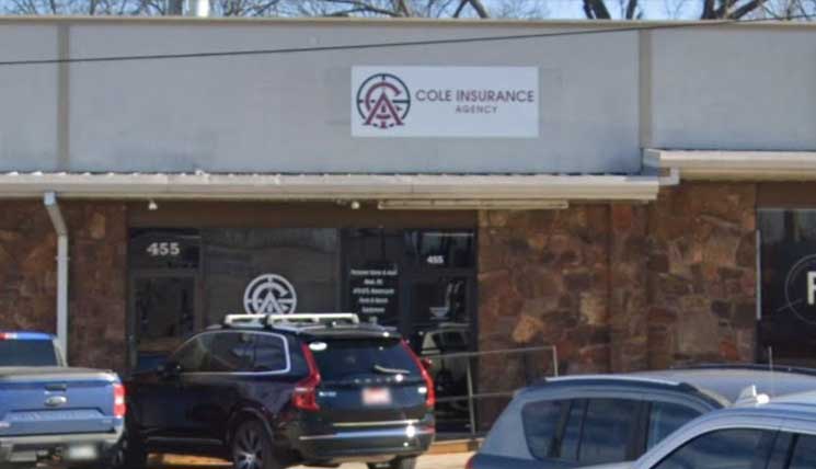 Cole Insurance Agency LLC office building exterior with logo