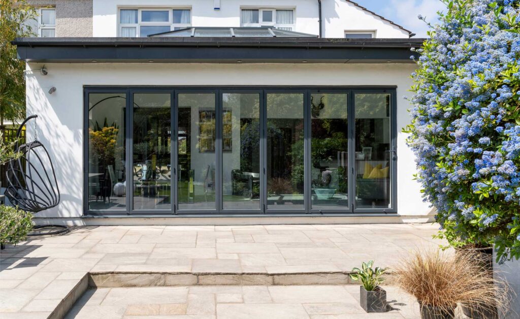 Mid Coast Glass storefront with modern glass window and patio door installation