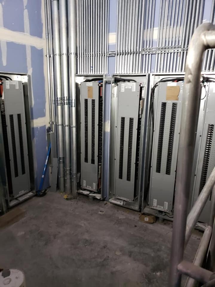 Electrical control panels and wiring conduit installation for Marshall & Evans Electric Inc.