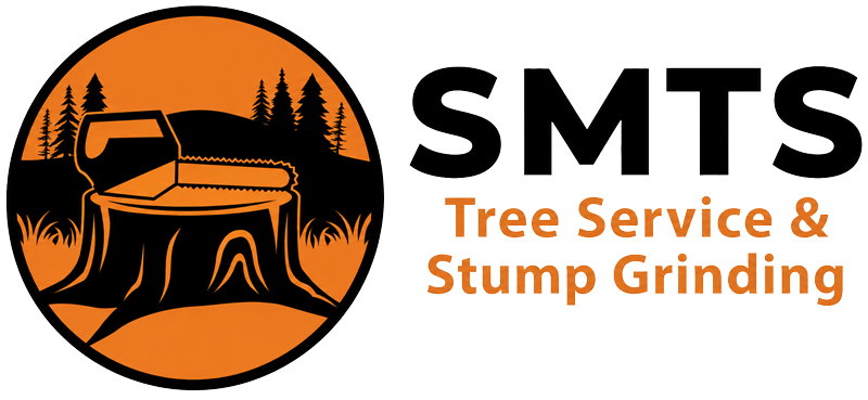 Southwest Missouri Tree Service logo with tree service and stump grinding
