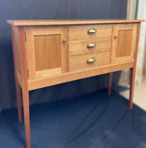 Jim's Wood Furniture & CNC Routing wooden sideboard cabinet with doors and drawers