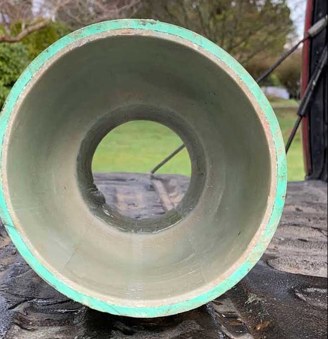 Skagit Sewer Specialists servicing a sewer pipe opening
