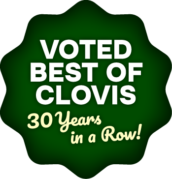 Voted Best of Clovis with 30 years in a row logo