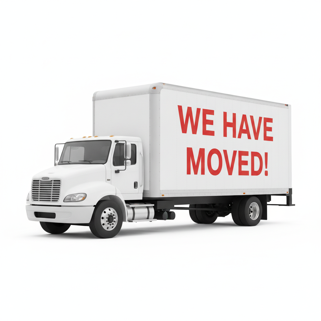 We have moved! truck announcing relocation for I AM Rehab & Fitness