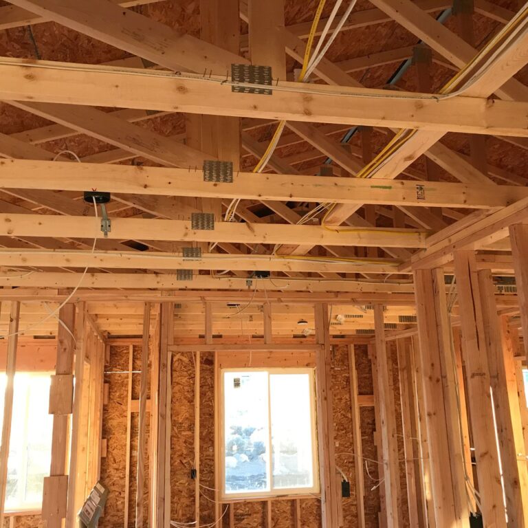 Inside house construction