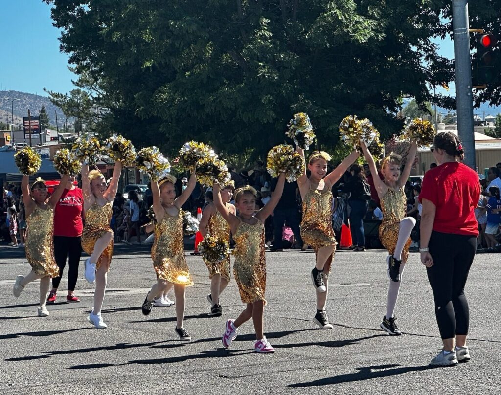 Cheering in a parade