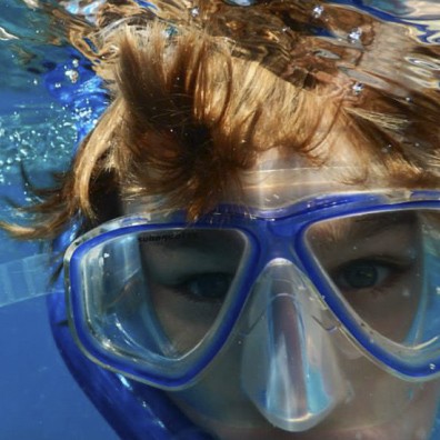 boy swimming