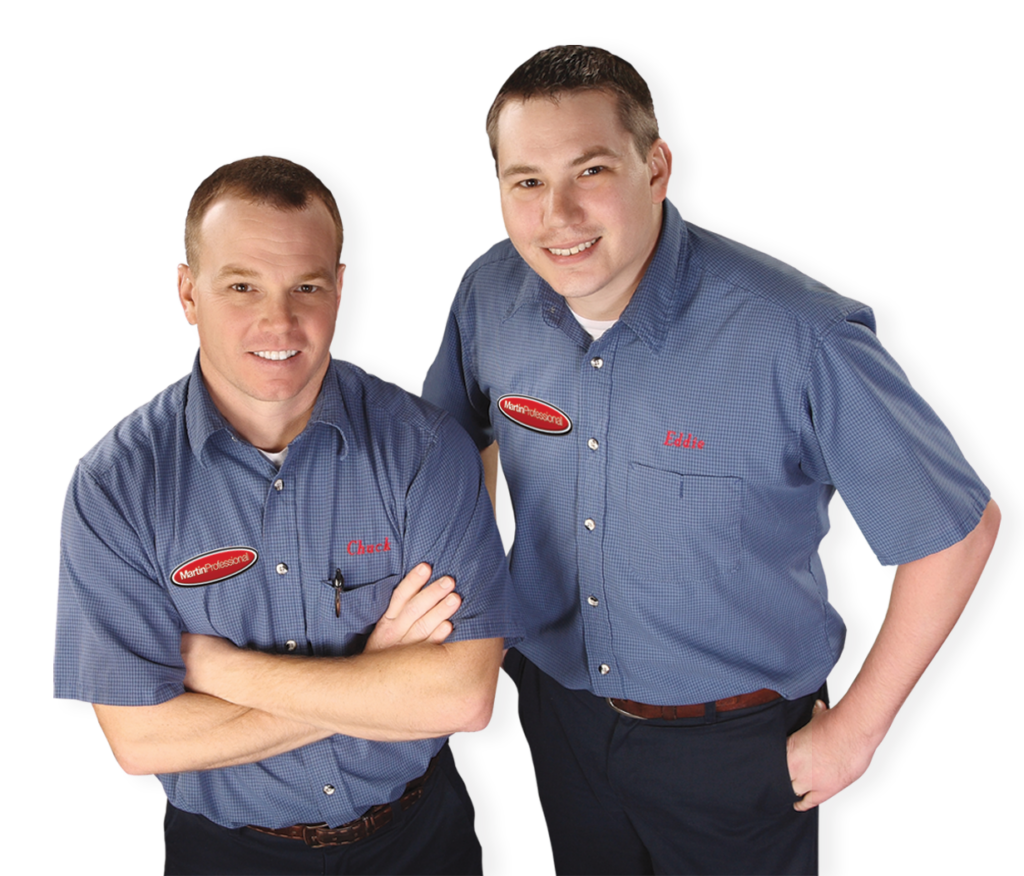 Chuck & Eddie Martin - pictured