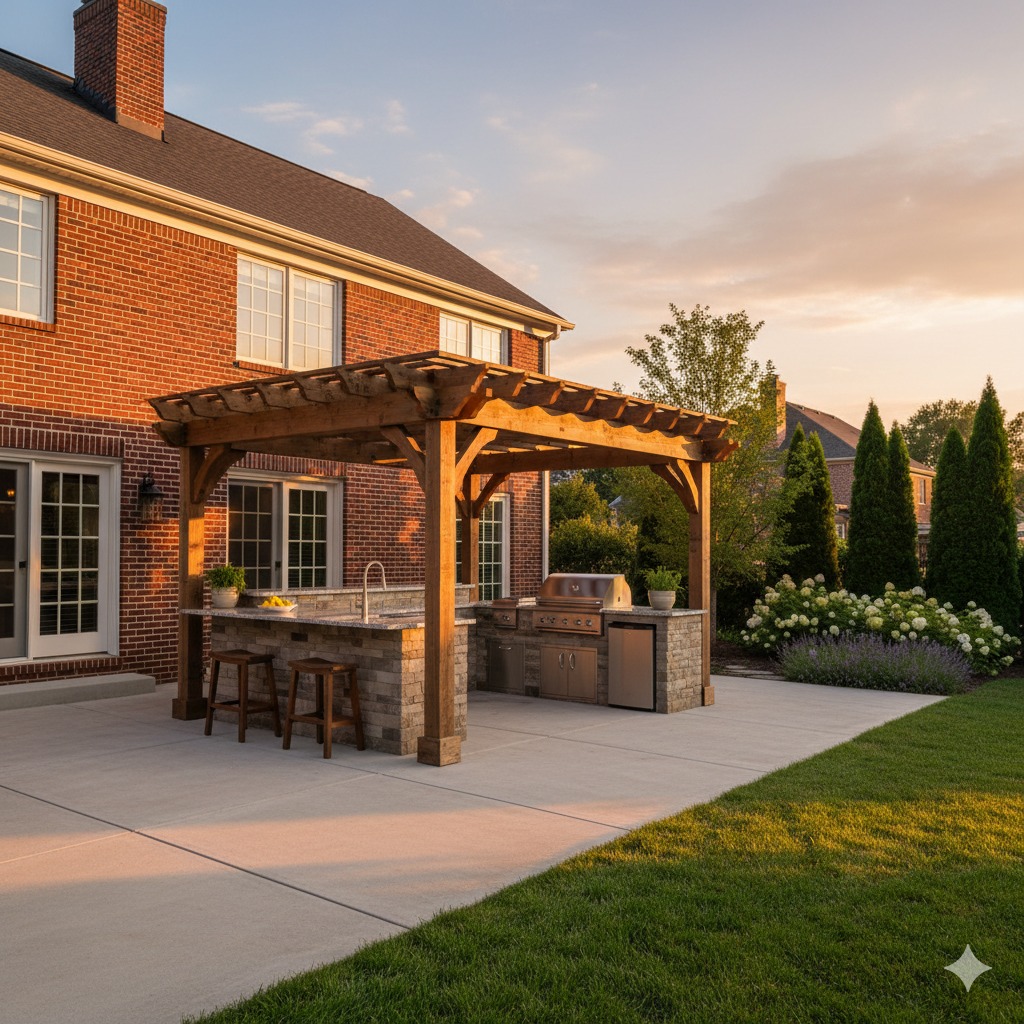 residential concrete patio