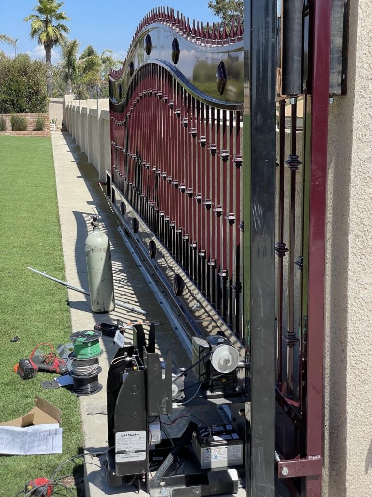 gate and electric opener photo