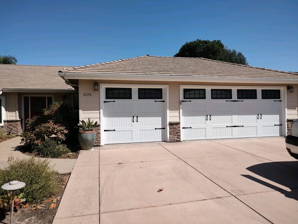 carriage house steel doors 3 car garage