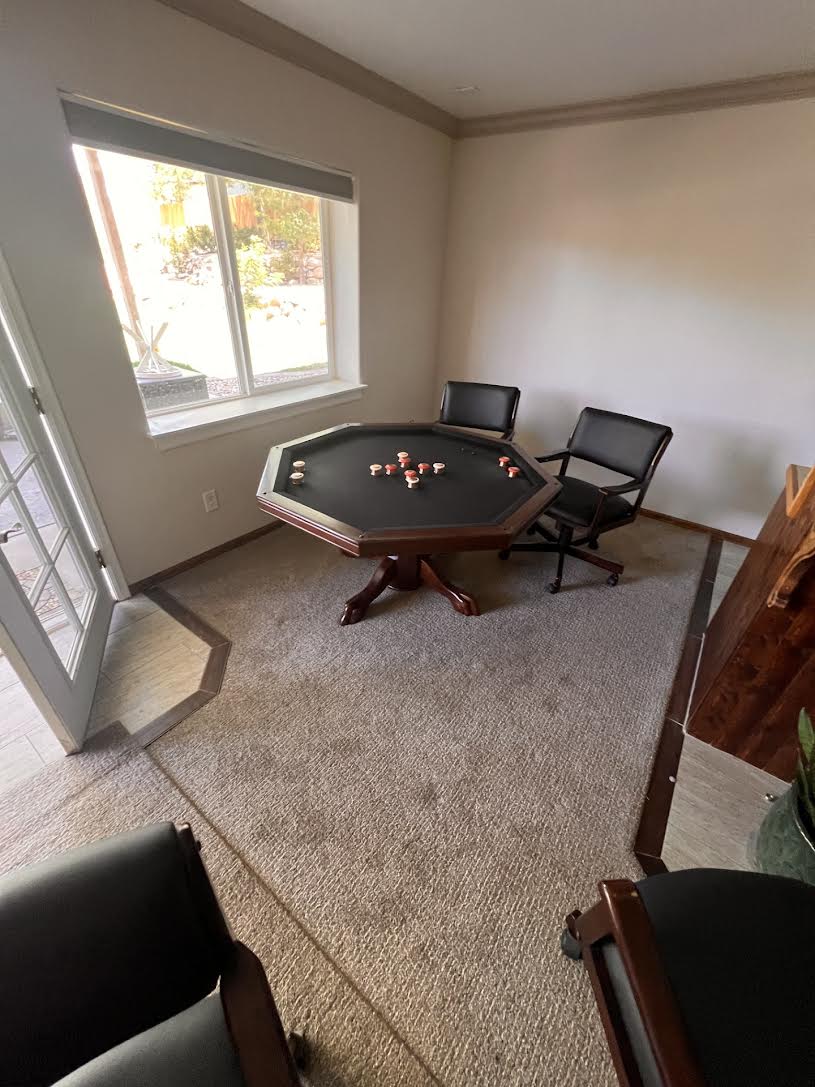 Poker Table, Dining Table and Bumper Pool Table All-In-One: $1,495