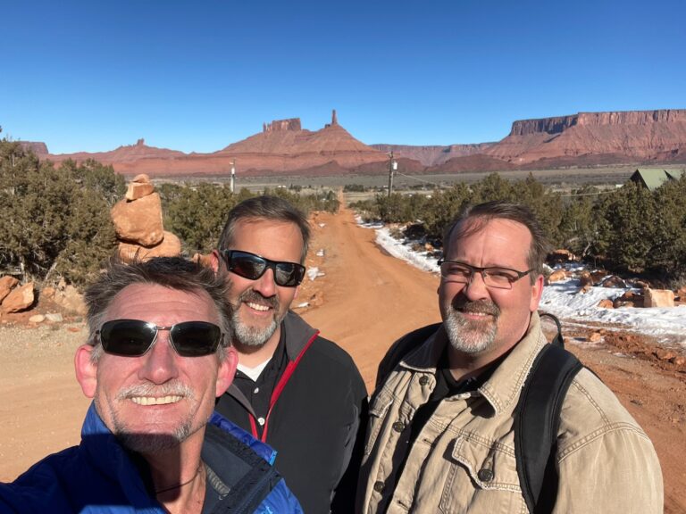 Owner Operator Jole With Two Friends Hiking